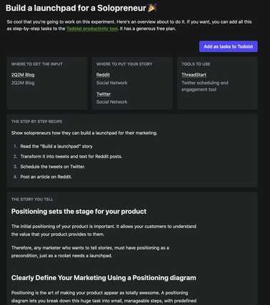 Experiment Designer – Tasks view Experiment Designer Screenshot